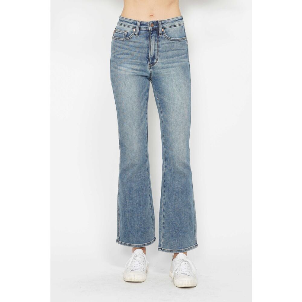 Judy Blue Tummy Control Embroidered Pocketed Bootcut Jeans -JB88783MDL - 0/24